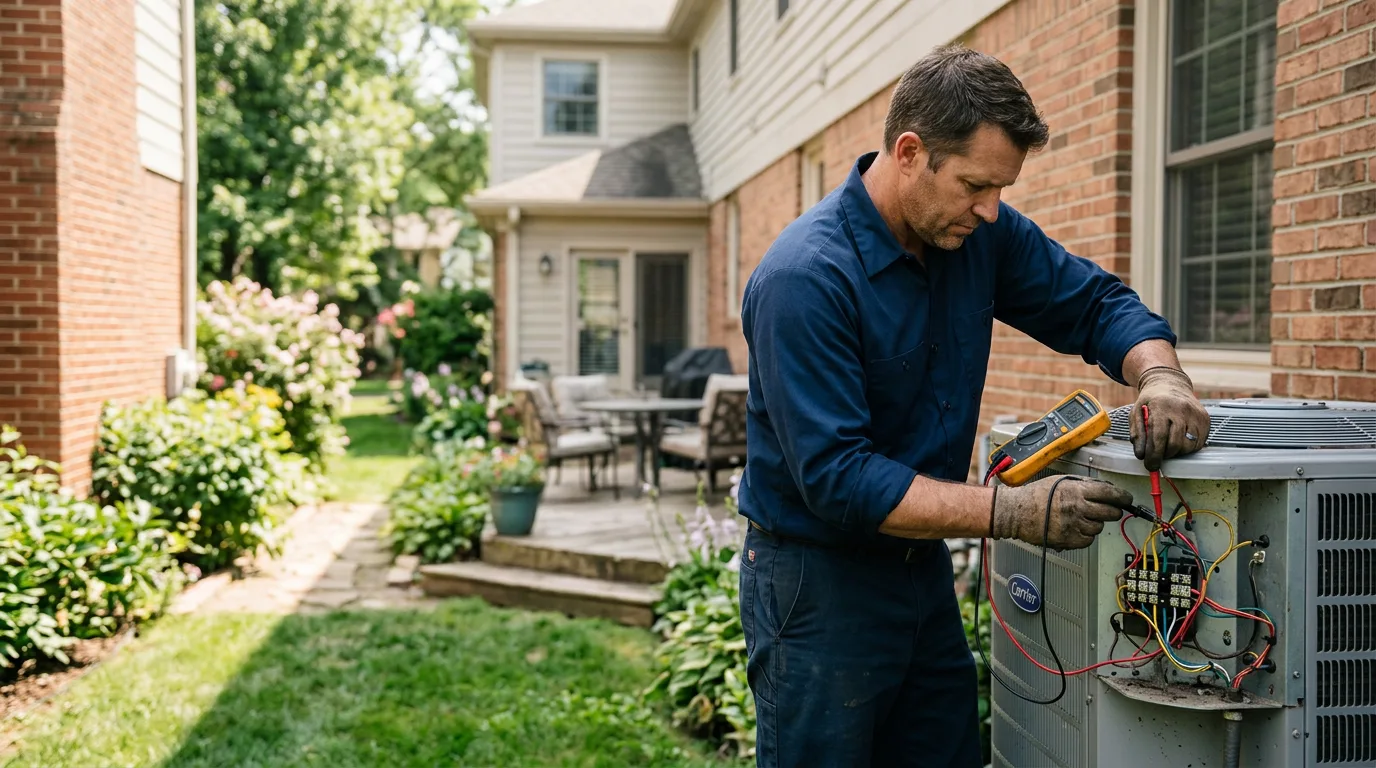 HVAC technician working near Little River Academy, TX